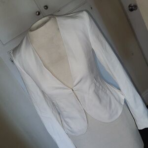 DIVIDED H&M  white blazer/ size US 2